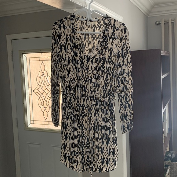 Gap black and white long sleeve dress - Picture 1 of 5